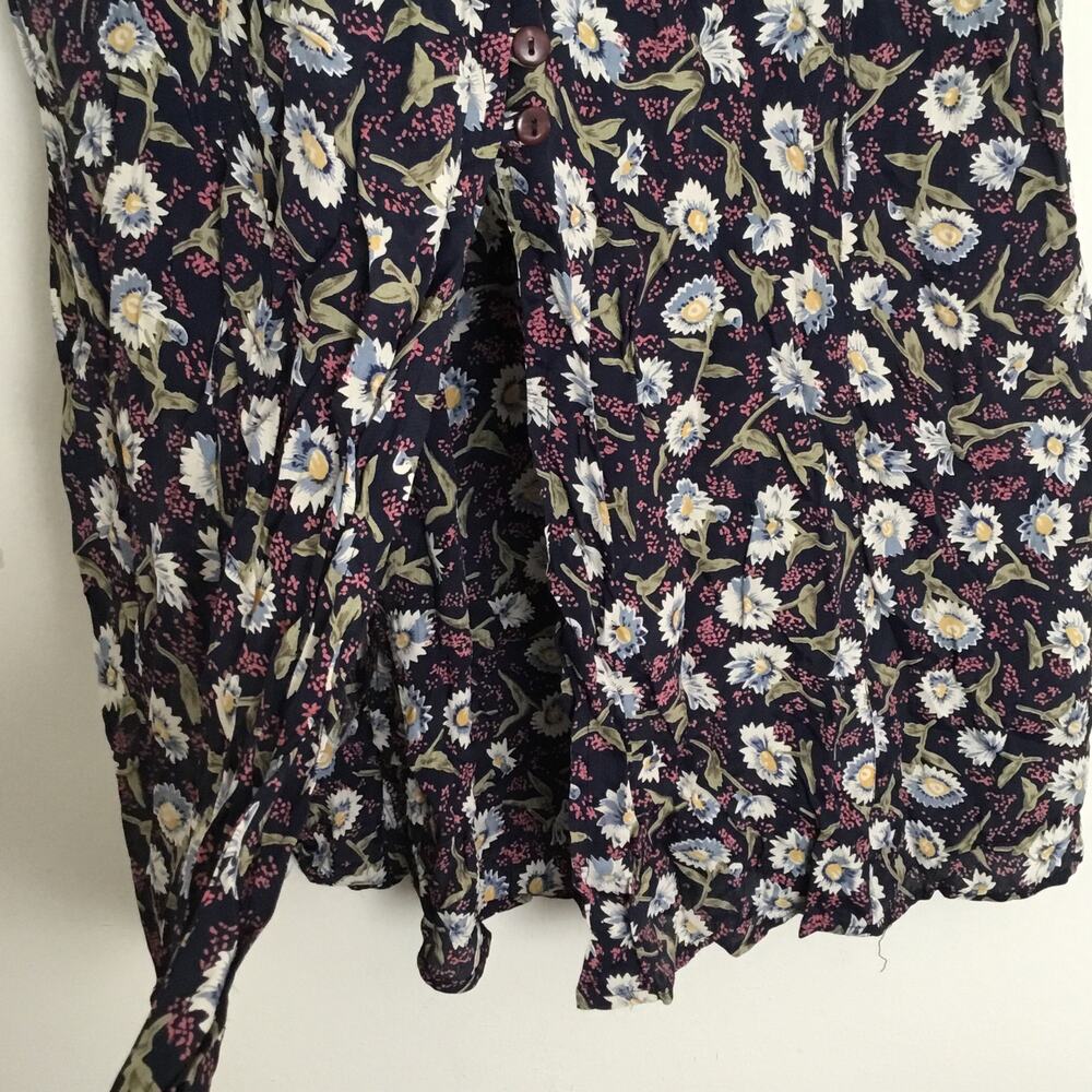 Vtg American Connection Floral Midi Skirt Deadstock Sz L - Picture 4 of 10